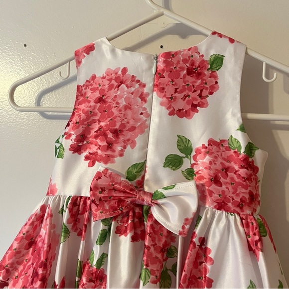 American Princess Pink Hydrangea Puffy Little Girls Dress Size 4T - Picture 6 of 7